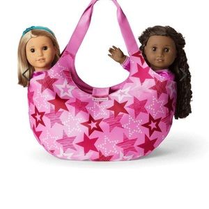American Girl Doll Pink with Stars Double Doll carrier
